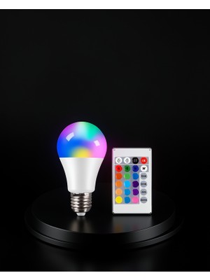 Elivora Rgb LED Ampul Uzaktan Kumandalı E27 15W Xuczrgblamba-2
