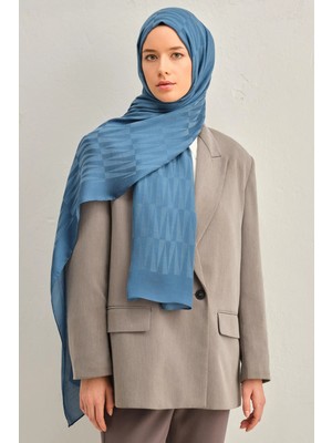 Armine Trend Lyon Şal - 3 - Kot Mavi 246973
