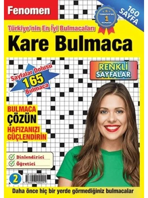 Maxi Yayıncılık Fenomen Kare Bulmaca 2