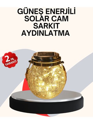 Hcc Trend Dekoratif Solar Cam Şişe LED Lamba Gün Işığı Renk