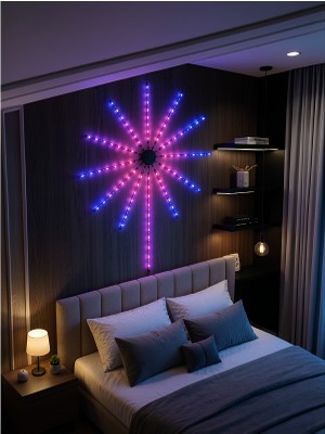 Hcc Trend Rgb Fireworks LED Duvar Lambası UCZZDP626IŞIK-2