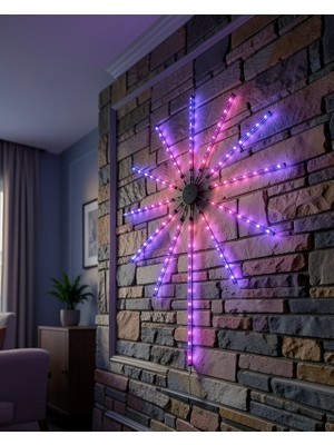 Hcc Trend Rgb Fireworks LED Duvar Işığı Telefon Kontrollü UCZZDP626IŞIK-4