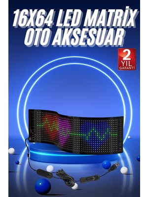Hcc Trend LED Matrix Panel Rgb Ekran Kumandalı Araç Camına Uygun