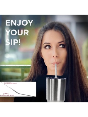 La Boom Paslanmaz Çelik Pipet Seti 5 Parça