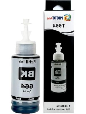 Şanal Epson Uyumlu Siyah Mürekkep, T6641, Yüksek Performans