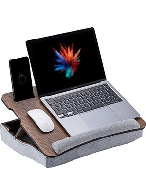Şanal Eğim Ayarlanabilir Laptop Sehpası, Minderli Tasarım