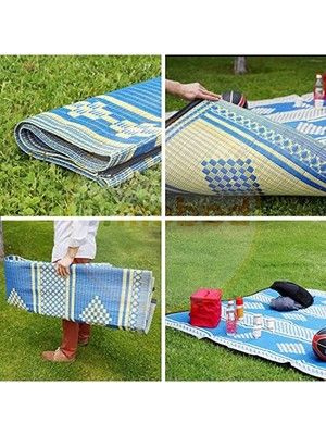 Şanal 140 x 230 cm Ebatlarında Hasır Halı, Piknik ve Bahçe Kullanımı Için