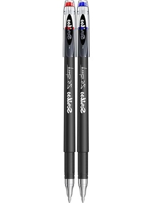 Şanal 0.5 mm Jel Kalem Blister Seti, Mavi ve Kırmızı Renkler