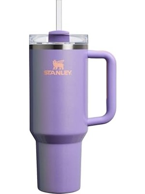 Şanal Stanley Quencher H2.0 Flowstate Pipetli Termos Bardak 1.18 Litre - Parlak Lila (Periwinkle Shimmer) | Paslanmaz Çelik