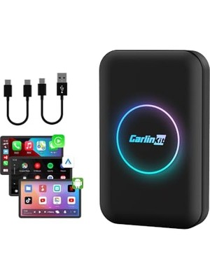 Şanal Tbox Lite Kablosuz Ai Kutusu, Ram 2g+Rom 32G, Carplay ve Android Oto, Destek Kablosuz Carplay ve Kablosuz Android Oto, Youtube, Waze, Spotify ile Bir Araba...