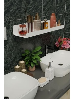 Şanal Ultra Güçlü Yapışkanlı Çok Amaçlı Banyo Organizer Rafı