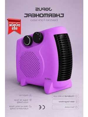 Şanal 2000W Elektrikli Fanlı Isıtıcı - Sıcak-Soğuk Ayar, 25 M²