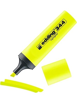 Şanal Edding 344 Fosforlu Kalem, Sarı, 1 Adet, 2-5 mm Kesik Uç