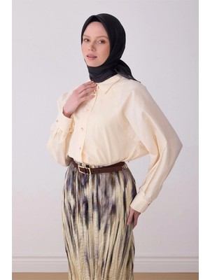 Belli Ipek Eşarp - 4305-50 Siyah Twill