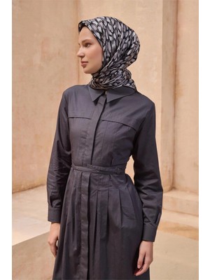 Belli Ipek Eşarp - 4103-84 Siyah Twill