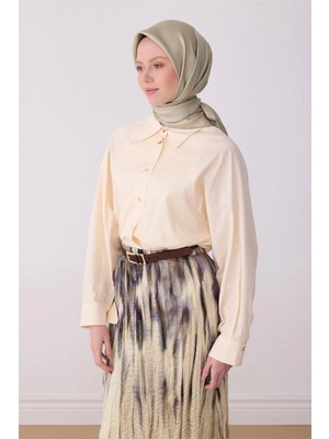 Belli Ipek Eşarp - 4305-82 Bej Twill