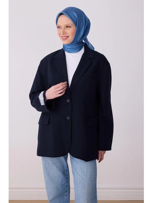 Belli Ipek Eşarp - 4317-50 Mavi Twill