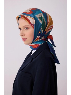 Belli Ipek Eşarp - 4318-80 Lacivert Twill