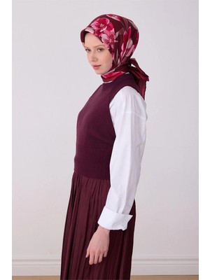 Belli Ipek Eşarp - 4330-04 Bordo Twill