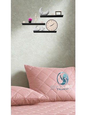 Tr Alez Kapitone Yastık Koruyucu 2'LI%100 Pamuk 50X70 (Pudra)