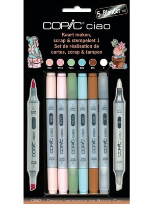 Universal Copıc Ciao Set 5+1 Yeni 22075559 Scrap & Damga Seti 1 -Set Kaart Maken