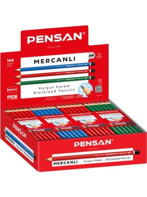 Universal Mercanlı Kurşun Kalem, Hb Sertlik, Hexagonal Gövde, 12 Adet