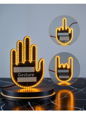 Vavis Parmak LED Amber Işık Uczgesture-1