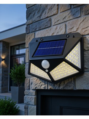 Vavis Güneş Enerjili Hareket Sensörlü Duvar Lambası UCZZY100SOLARLAMBA-3