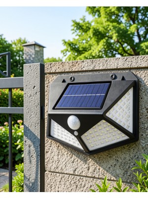 Vavis Güneş Enerjili Hareket Sensörlü LED Duvar Lambası UCZZY100SOLARLAMBA-5