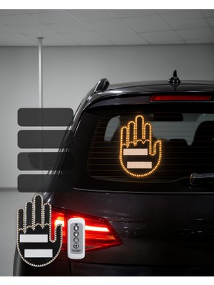 Vavis LED El Park Uyarı Işığı El Figürlü Xuczgesture-8