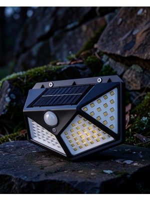 Fantastik Store 100 LED Güneş Enerjili Hareket Algılamalı Dış Mekan Lambası XUUCZZZYX100LAMBA-2