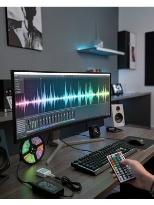 Fantastik Store 5050 Rgb LED Şerit 5 Metre Uzaktan Kumandalı