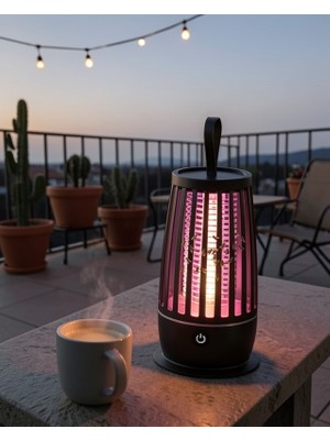 Fantastik Store Elektrikli Böcek Öldürücü Uv Işık Sessiz Çalışma UCZZZHS374SİNEKKOVUCUSİYAH-4
