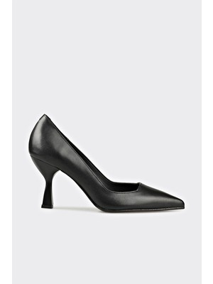 Elle Black Leather Women's Stiletto