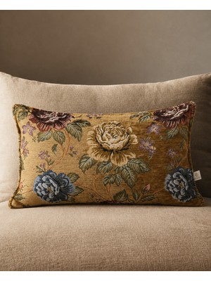 Needle Roses Hardal Kırlent Kılıfı (30X50)
