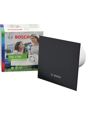Bosch 1700 Serisi Parlak Siyah 100 mm Banyo Aspiratörü / Fanı