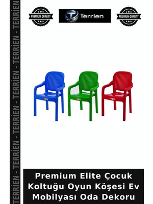 Terrien Premium Elite Çocuk Koltuğu Oyun Köşesi Ev Mobilyası Oda Dekoru