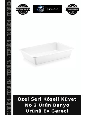 Terrien Özel Seri Köşeli Küvet No 2 Ürün Banyo Ürünü Ev Gereci