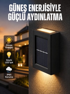Aparim Güneş Enerjili LED Duvar Aydınlatması Yeni Nesil