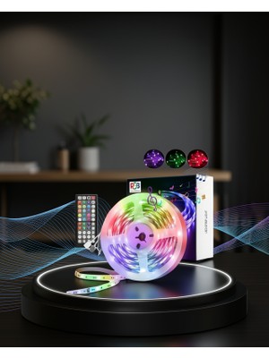 Aparim 10M Sese Duyarlı Bluetooth Kontrollü Rgb Şerit LED XUCZ10MŞERİTLED-3