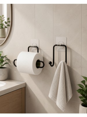 Aparim Yapışkanlı Banyo Düzenleme Seti 2'li Uczzdlynpltaskılıktuvaletkağıt-1