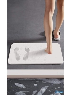 Diatom Paspas Diatom Beyaz Süper Emici Hijyenik Paspas 1 Adet Kaymaz Taban ile 39 x 60 cm Boyutunda