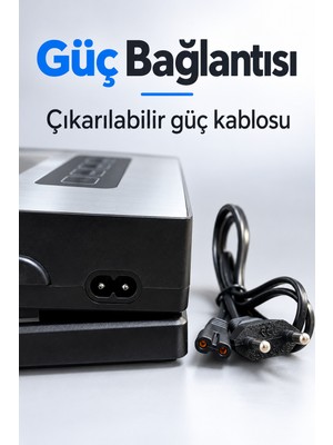 Vakum Paketleme Cihazı Ayrı Poşet Kapatma Düğmeli