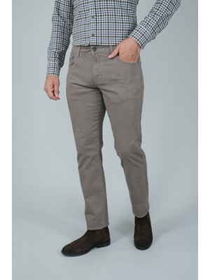 Bisse Bej Pamuk Cepli Gabardin Spor Pantolon PNS24K24004_D07