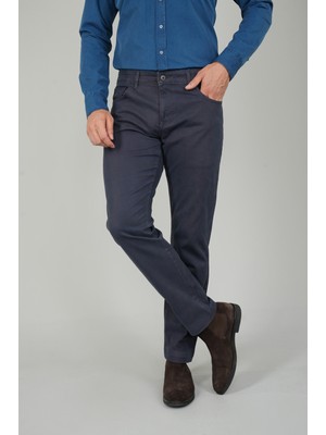 Bisse Lacivert Pamuk Cepli Gabardin Spor Pantolon PNS24K24004_D39