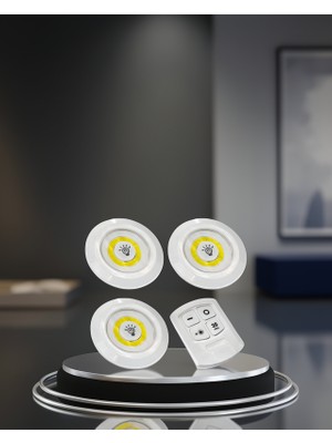 SDT 3 Lü Kablosuz LED Spot Lamba Seti XUCZ3LÜLAMBA-3