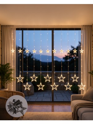 SDT Yıldız Peri LED Perde 3x3 Metre Uczzzyıldızperiled-9