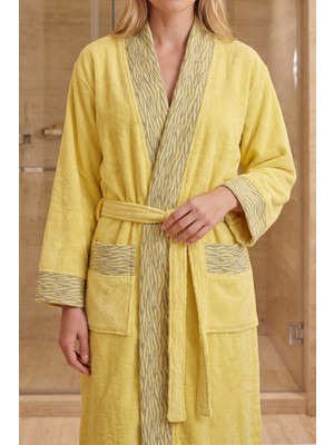 Neşe Home Collection Serenity Bornoz Sarı S/m