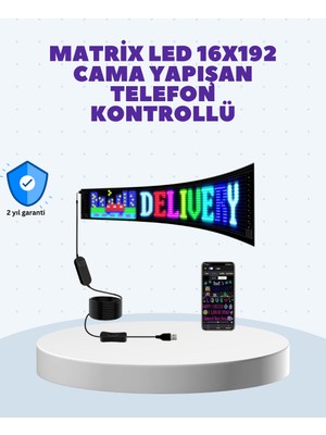 SDT Kurulumu Kolay Renkli LED Yazı Paneli USB Girişli Esnek Yapılı Dijital Reklam Tabelası