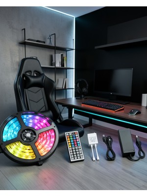 SDT 5 Metre Rgb LED Şerit 5050 Uzaktan Kumandalı UCZZZ5METRE3ŞERİTLİLED